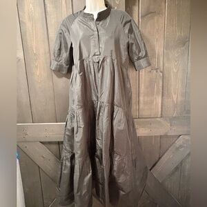 Zara Charcoal short Sleeve Dress medium
